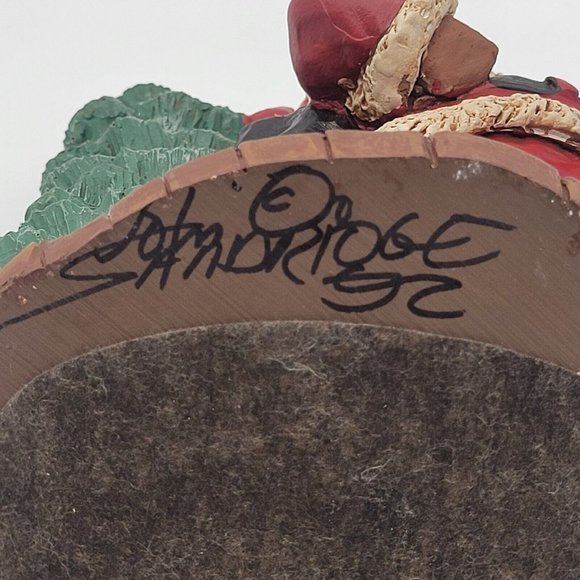 RARE John Solomon Sandridge Papa Cause Sculpture Signed By Artist 1992 Christmas - Picture 11 of 14